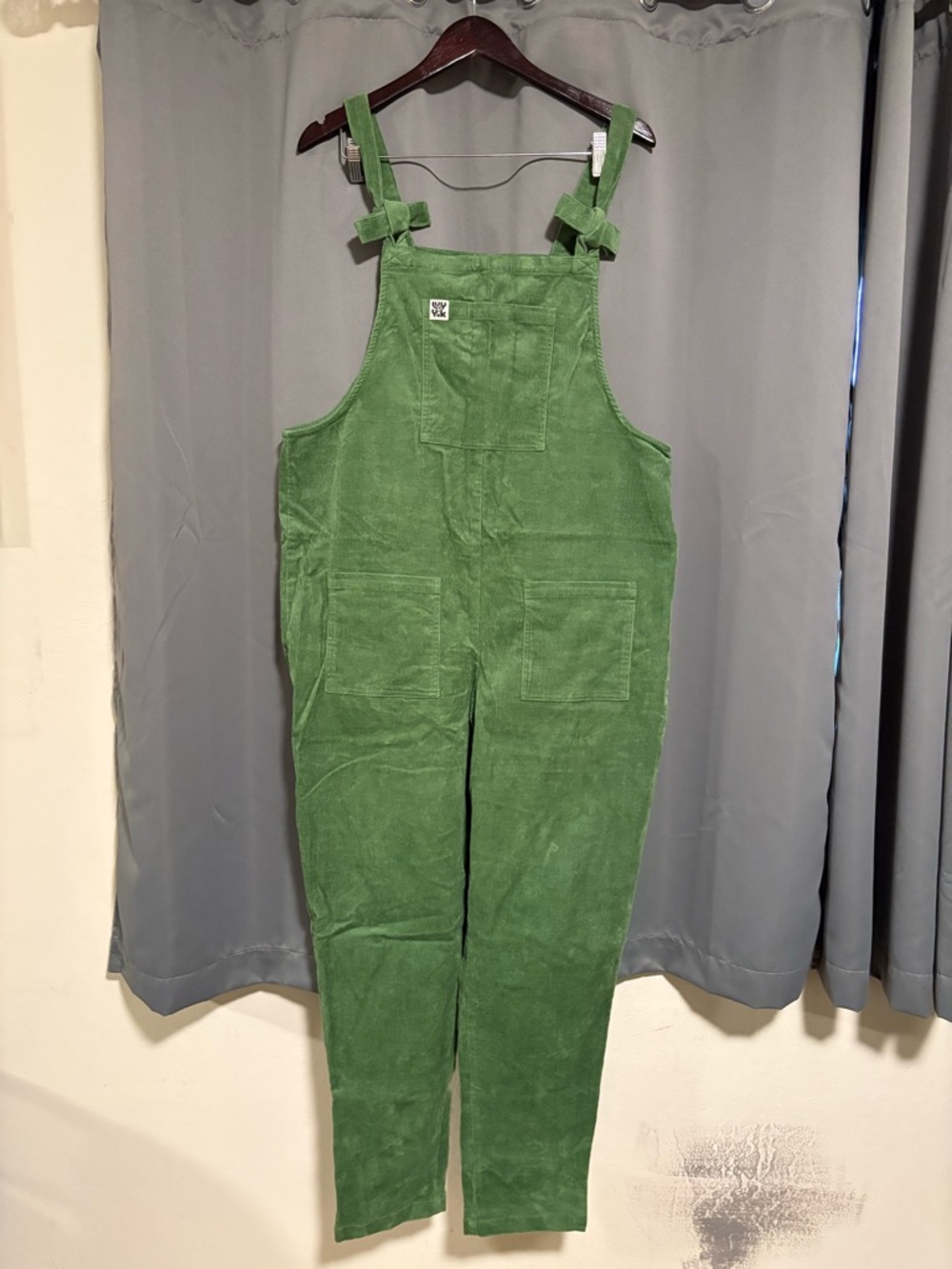 Lucy & Yak Artichoke Green Corduroy Dungarees UK 16 / US 12 EUC - Picture 2 of 3
